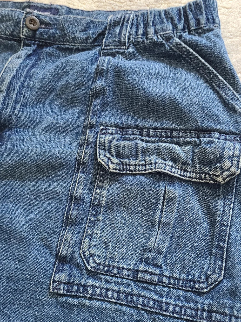 Vintage Croft and Barrow Denim Cargo Shorts Men's Size 40 inseam 6.5